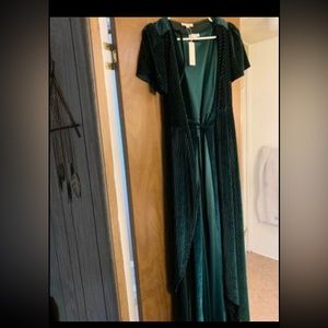 Velvet bridesmaid dresses (2) emerald green